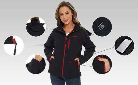 The women heated jacket have Built-in Thermal Protection Module.Once it is over heat,it would stop until the heat return to the low temperature