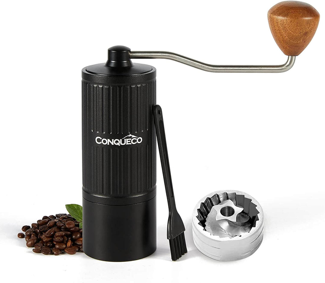 Cafetera espresso portátil: Conqueco 12v máquina de café de viaje con  batería recargable - Bpa Free - Operación con un botón 15 bar de presión