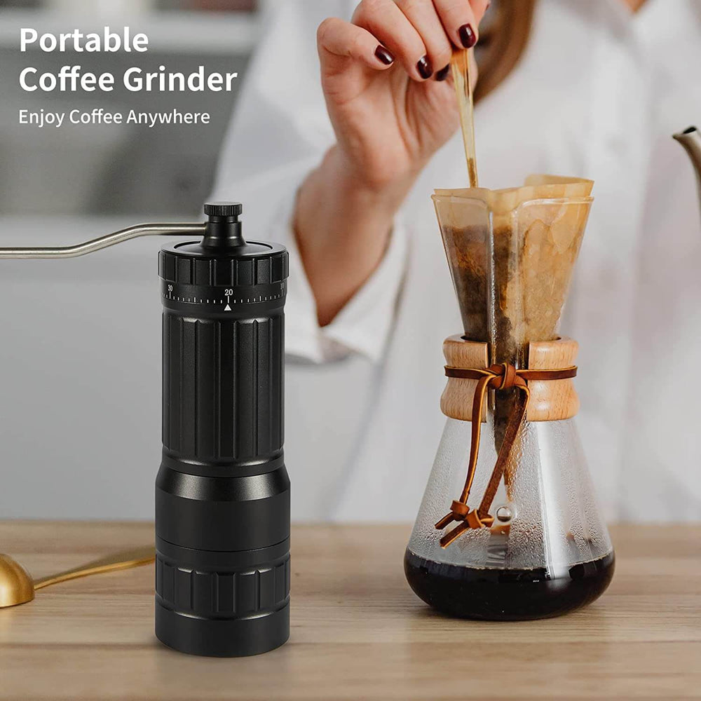 Coffee Grinder Electric Burr Portable: COTGCO Small Espresso Bean Mill with  Conical Burr - Adjustable & Rechargeable Battery - Extra Fine to Extra