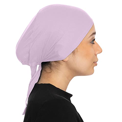 TheHijabStore.com Jersey Bonnet Caps Under Scarf Head Wraps for Women Turban Hat with Tie-Back Closure