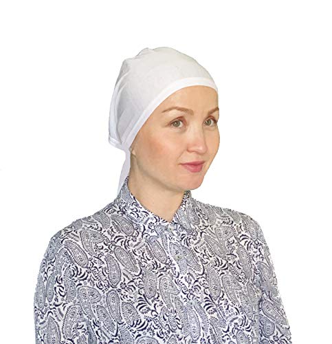 TheHijabStore.com Jersey Bonnet Caps Under Scarf Head Wraps for Women Turban Hat with Tie-Back Closure