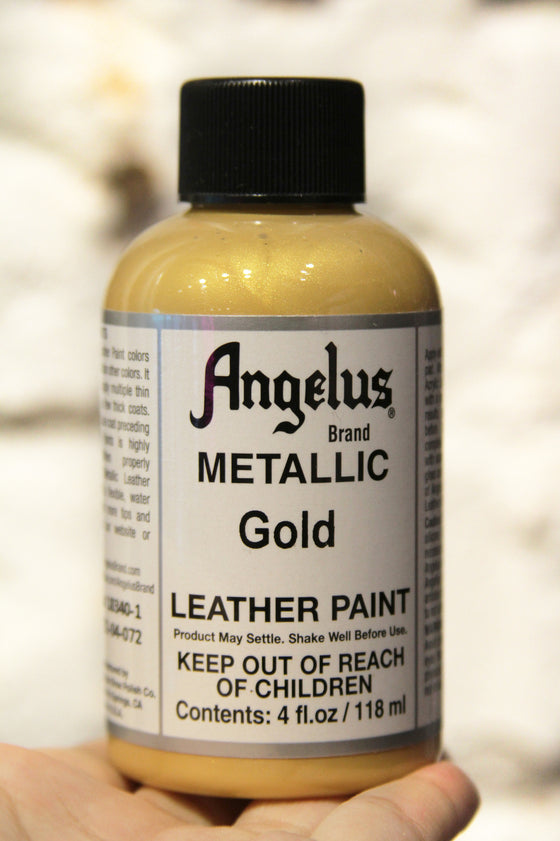 metallic gold leather paint