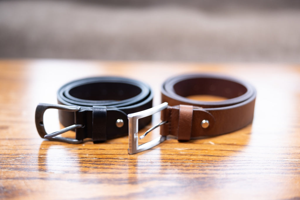 mens leather belts