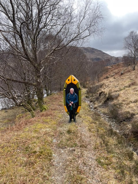 Richard Ninja Turtle - Portage from Loch Morar. Credit J Taylor.