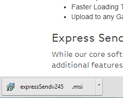 Download Express Send and Open the File