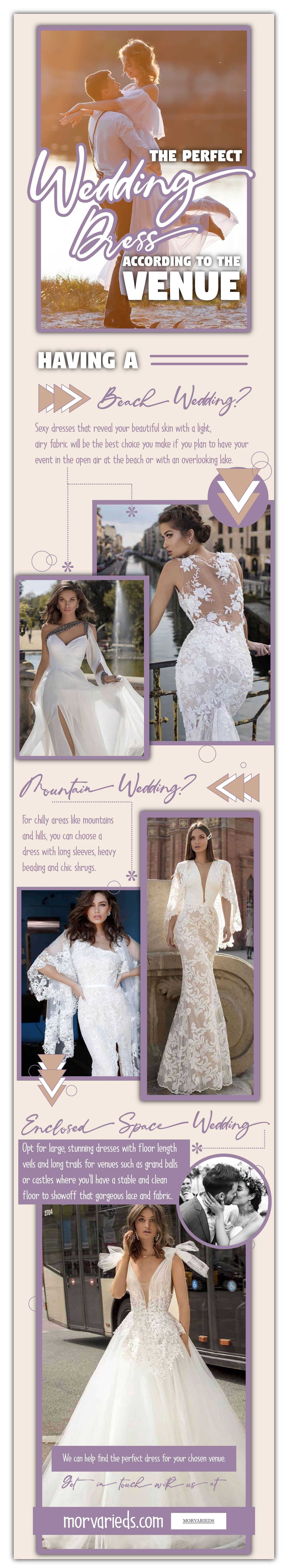 wedding dress and venue