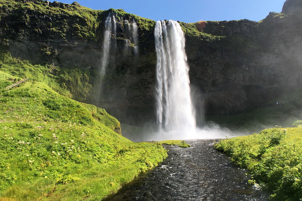 Icelandic waterfalls, car camping air mattress, sleeping in a car abroad, Visit Iceland, car camping tips