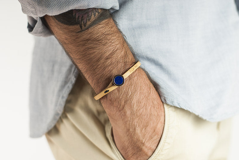 Petra Tulsi Lapis Lazuli leather bracelet