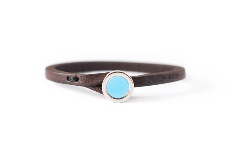 Petra Turquoise Tulsi leather bracelet