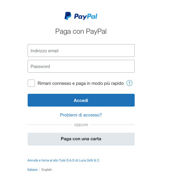 Pagare con Paypal tutorial