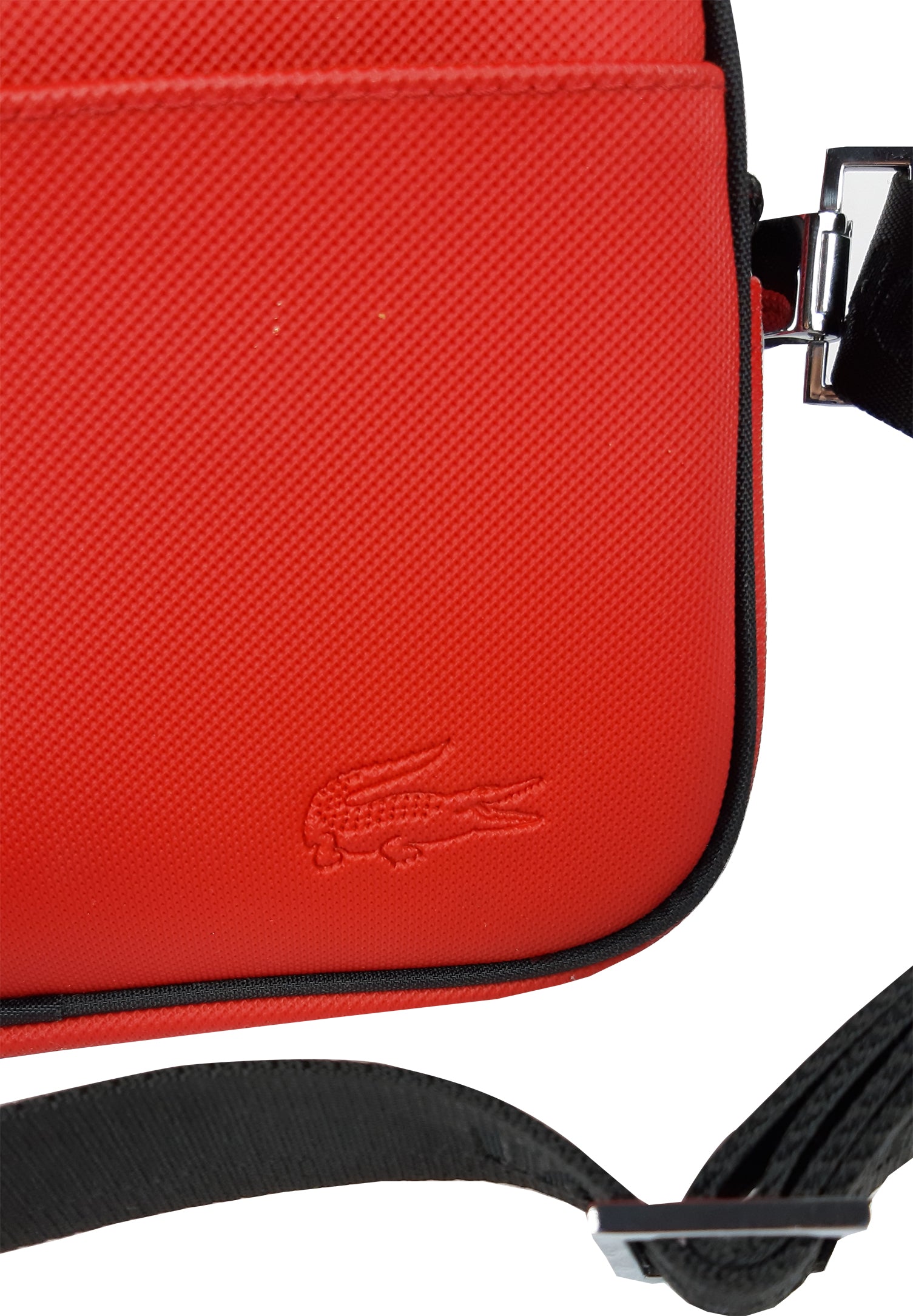 lacoste red purse