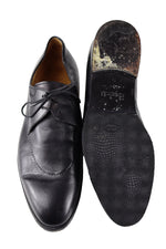 Berluti Black Classic Oxford Leather Shoes Men Size 44 (EU) 10 (UK)