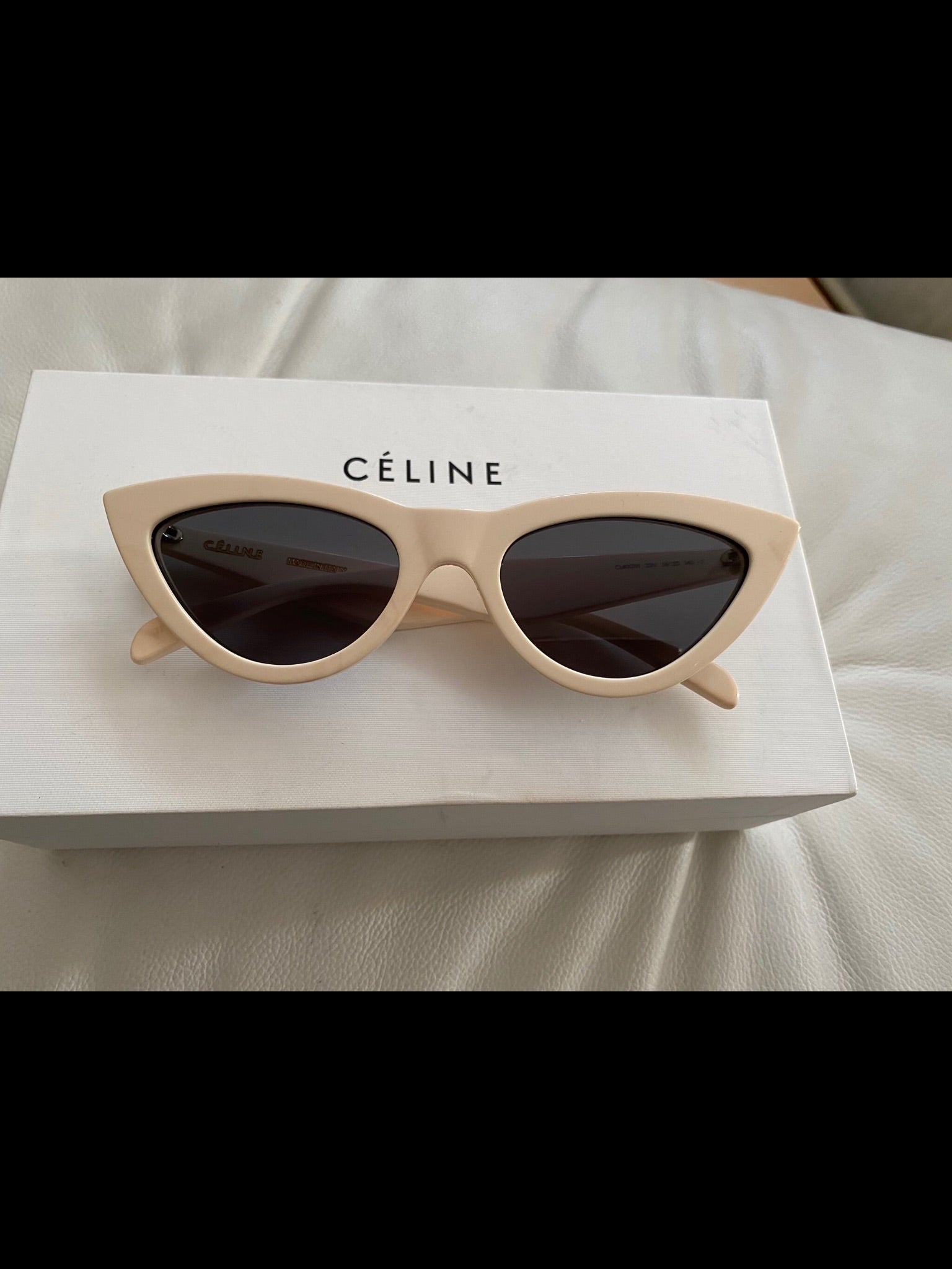 celine cream cat eye sunglasses