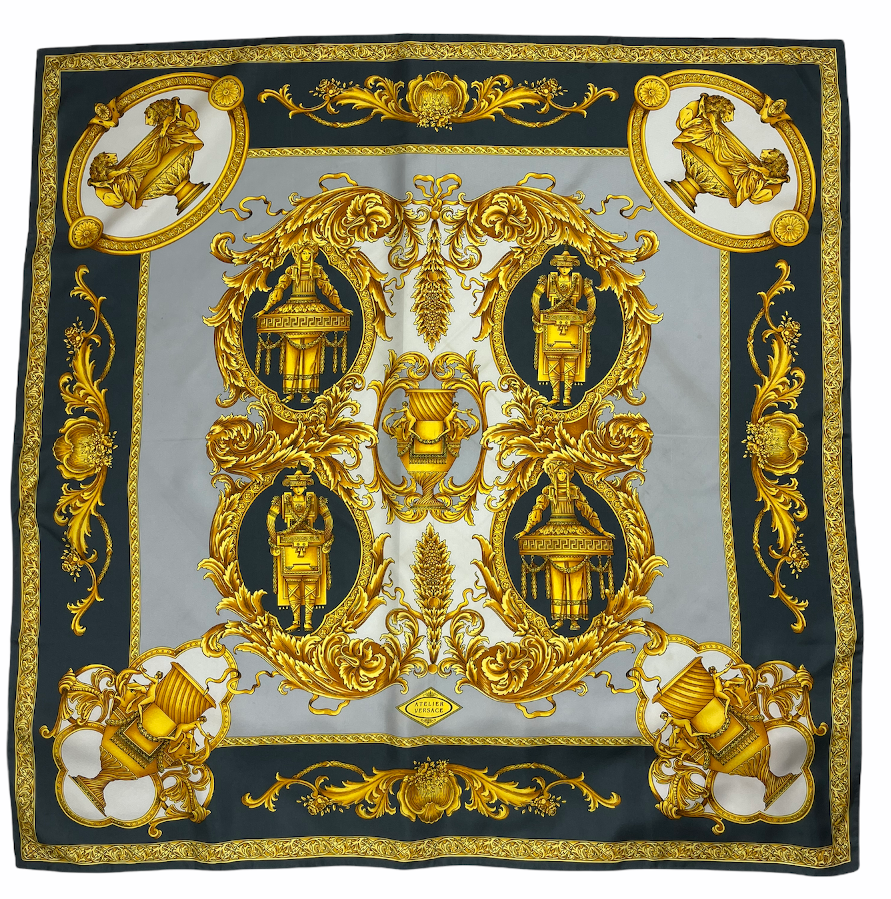 atelier versace silk scarf