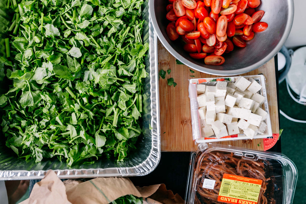 watercress tofu salad