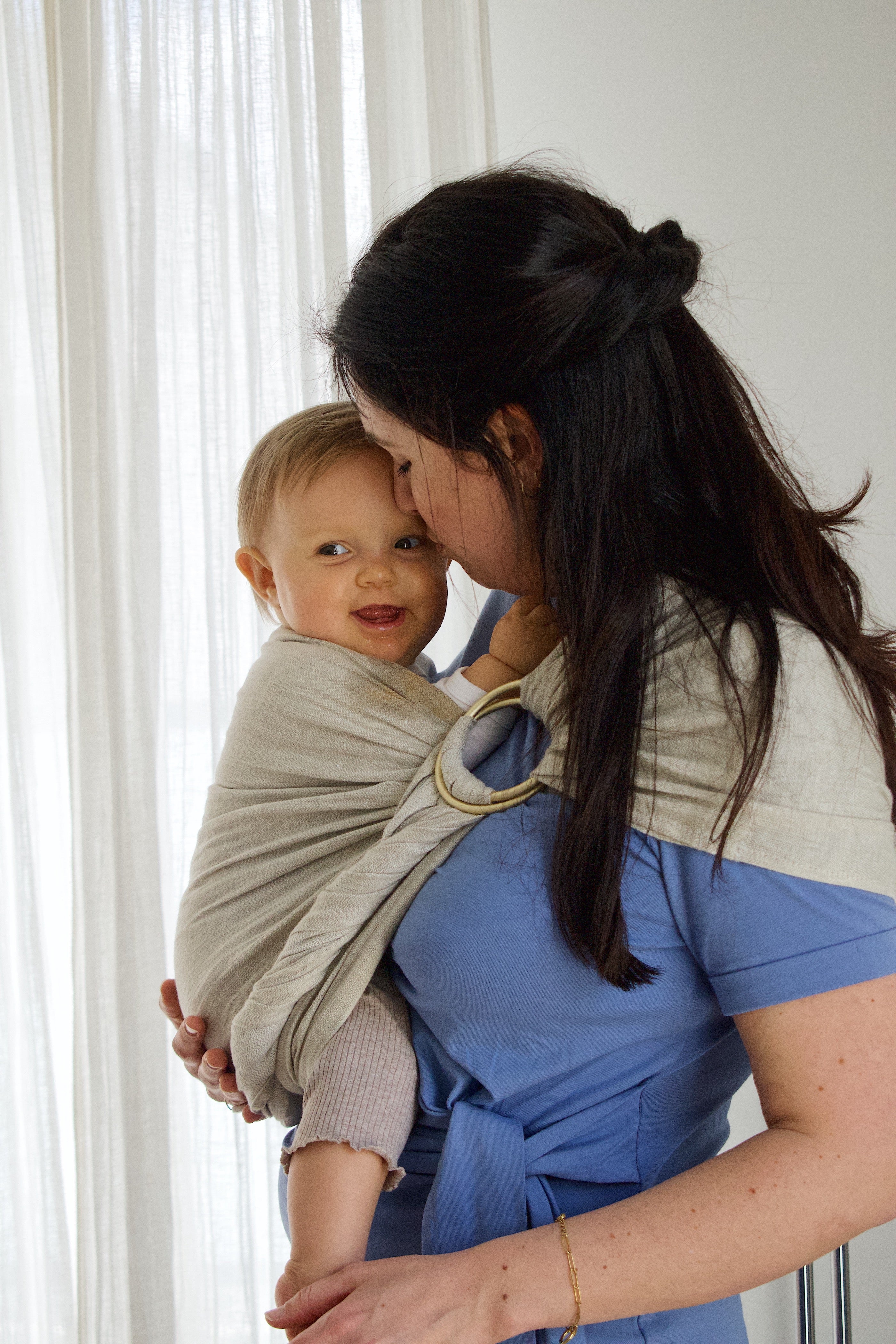 Linen Ring Sling Oat V2 - Bud  Blossom Slings product image