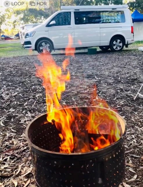 VanEssa Traveller - campfire by the van