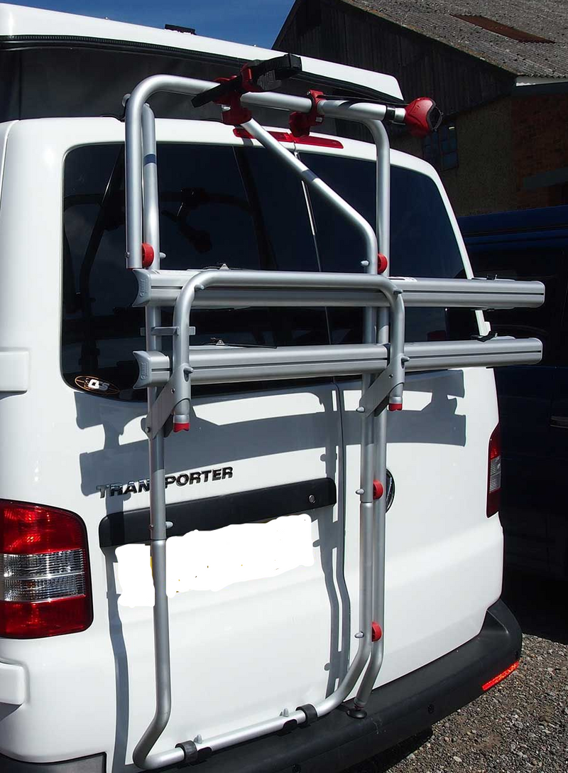 vw t6 bike rack barn door