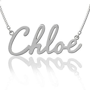 Personalized Sterling Silver Name Plate 