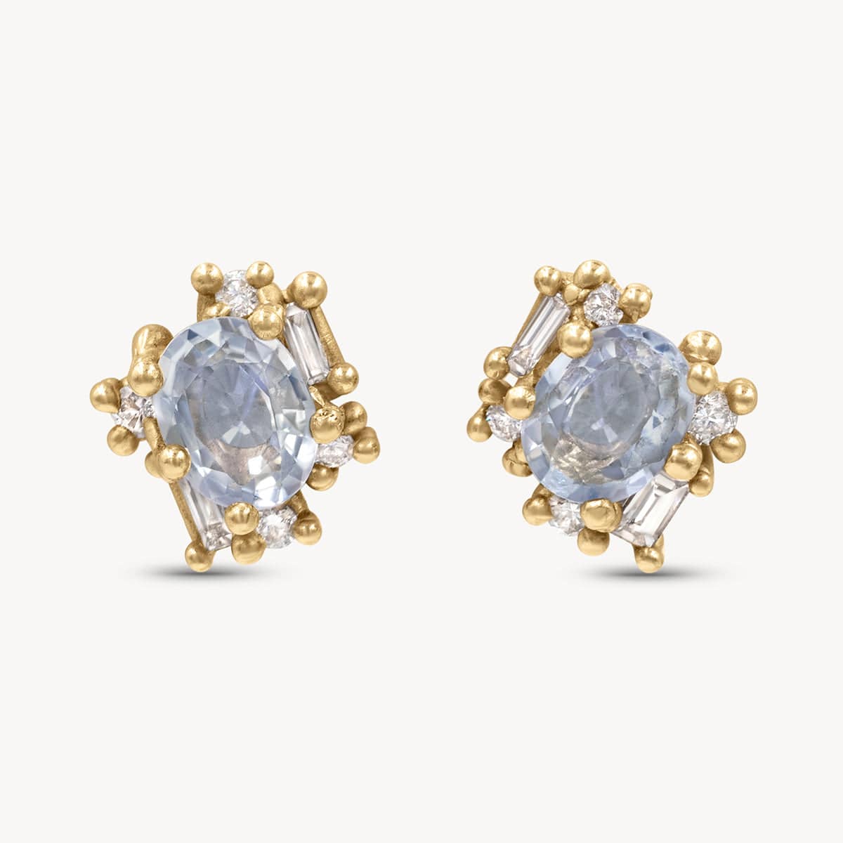 Image of Sapphire and Diamond Luminous Cluster Studs