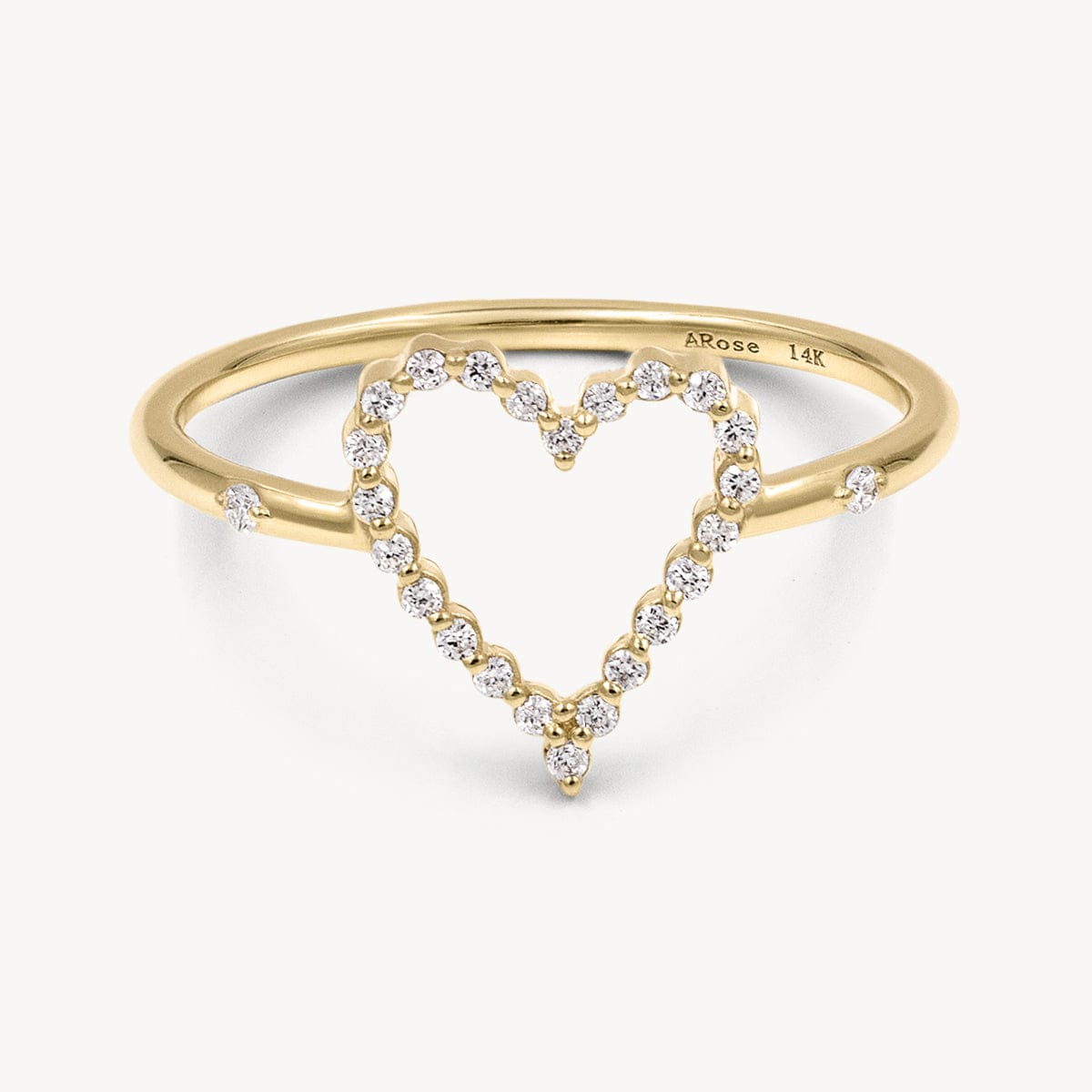 Image of Diamond Heart Ring