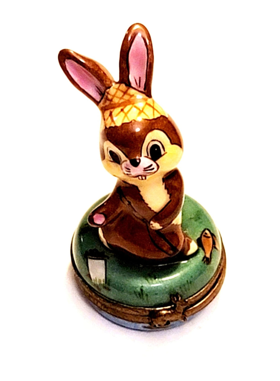 Fishing Rabbit Bunny - Fun and Adorable Fishing Toy for Cats - Limoges Box