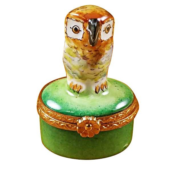 Mini Owl on Book - Handcrafted Owl Figurine on Decorative Book