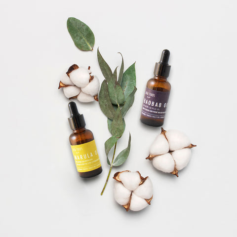 skincare baobab and marula oils