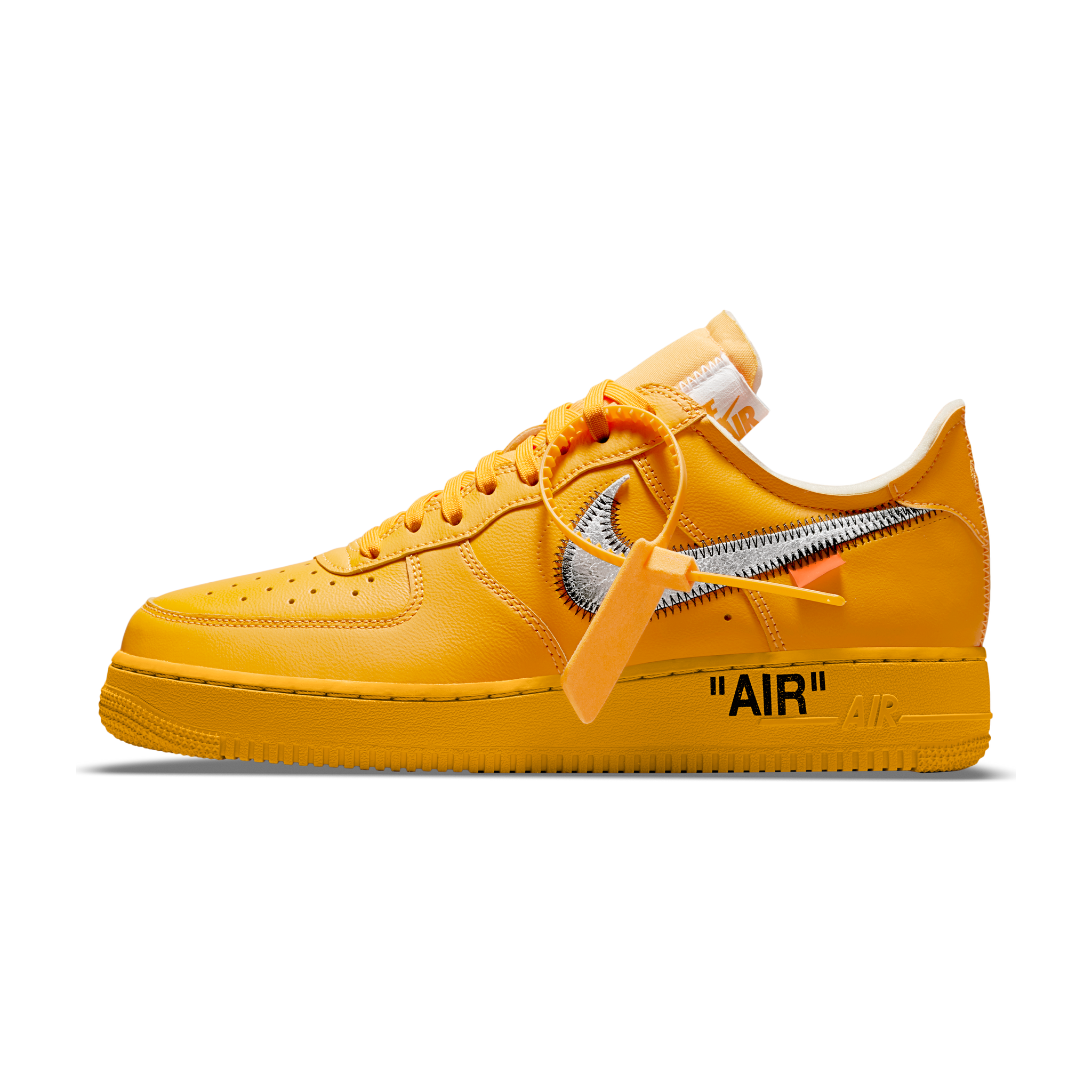 nike off white orange shoes