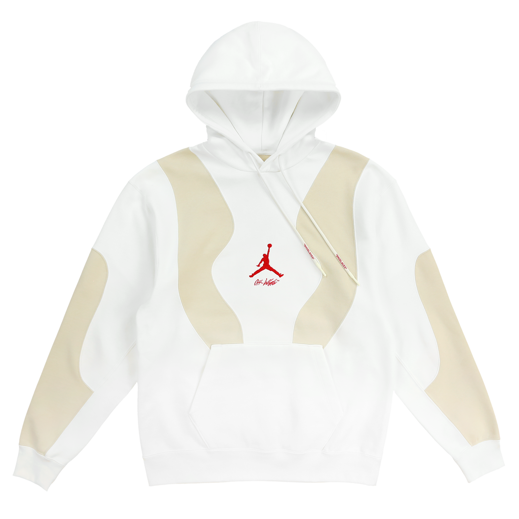 Jordan x Off-White™ Hoodie (Fossil/Sail/University Red) – Canary Yellow