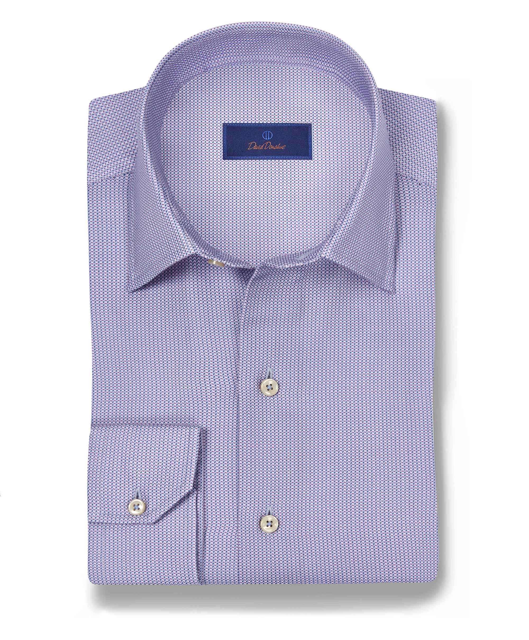 CBSM10014485 | Blue & Purple Micro Print Sport Shirt