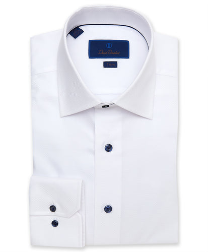 textured white dress shirt