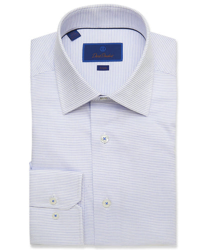 white pinstripe dress shirt