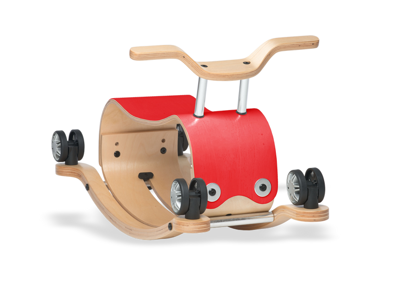 Wishbone Flip 2in1 in Red, Rock and Roll Ride On for Boys and Girls, Ages 12 months and 2 to 5 years