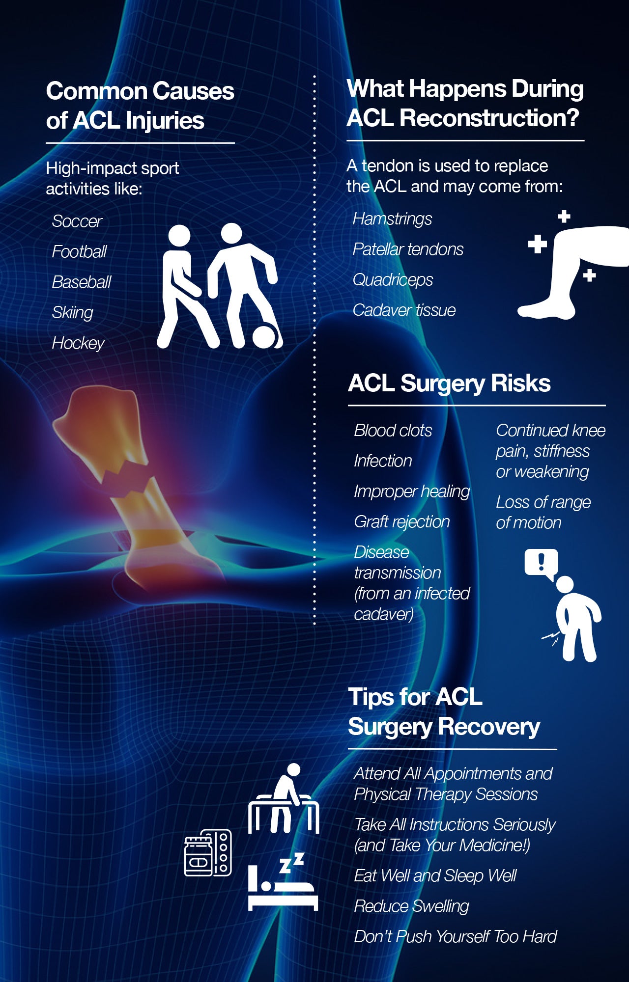 ACL surgery recovery tips to accelerate healing.