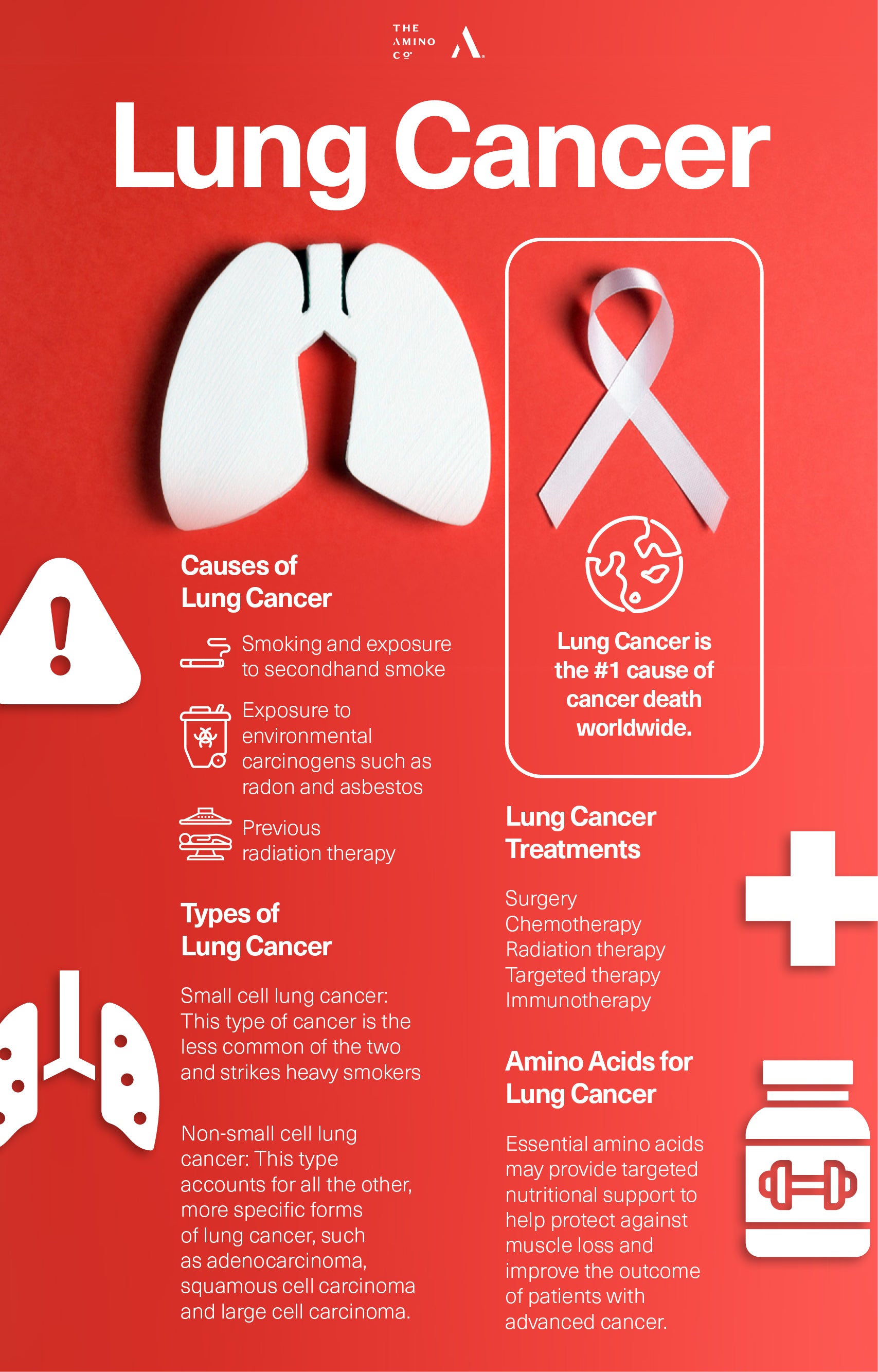 Lung cancer infographic