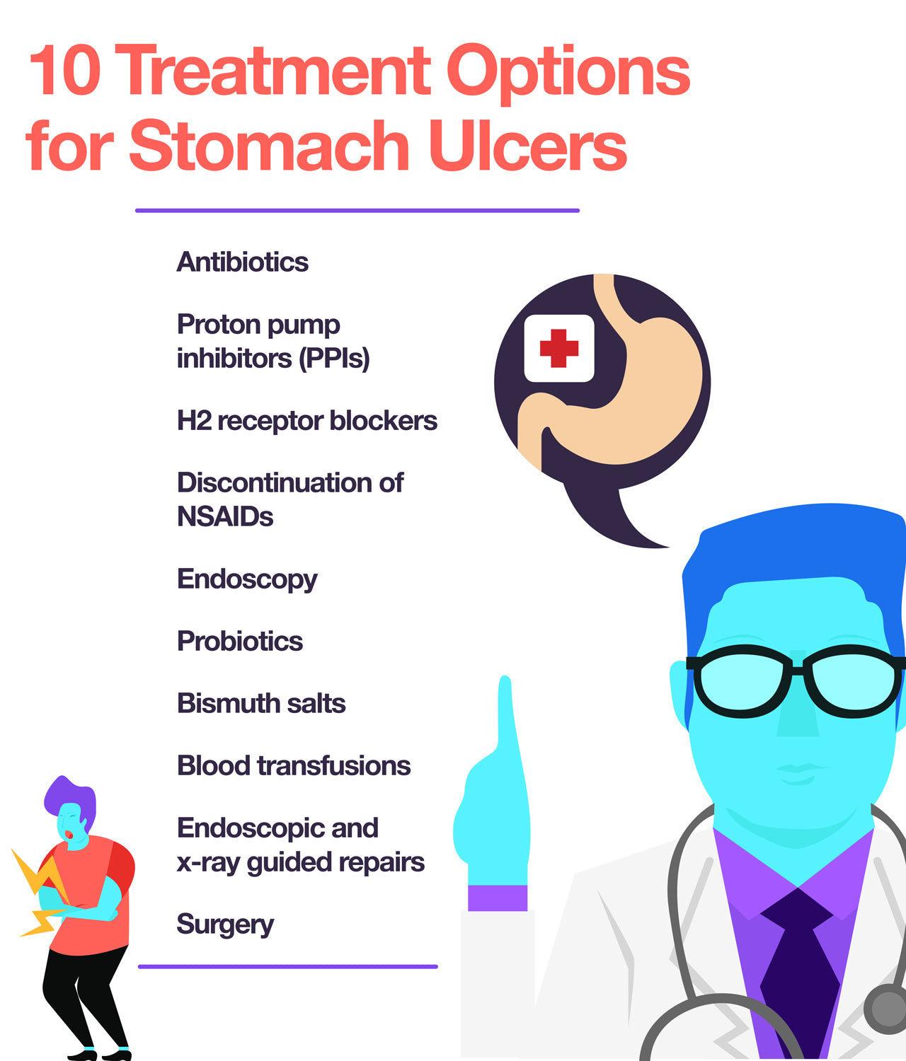 10 stomach ulcer treatment options