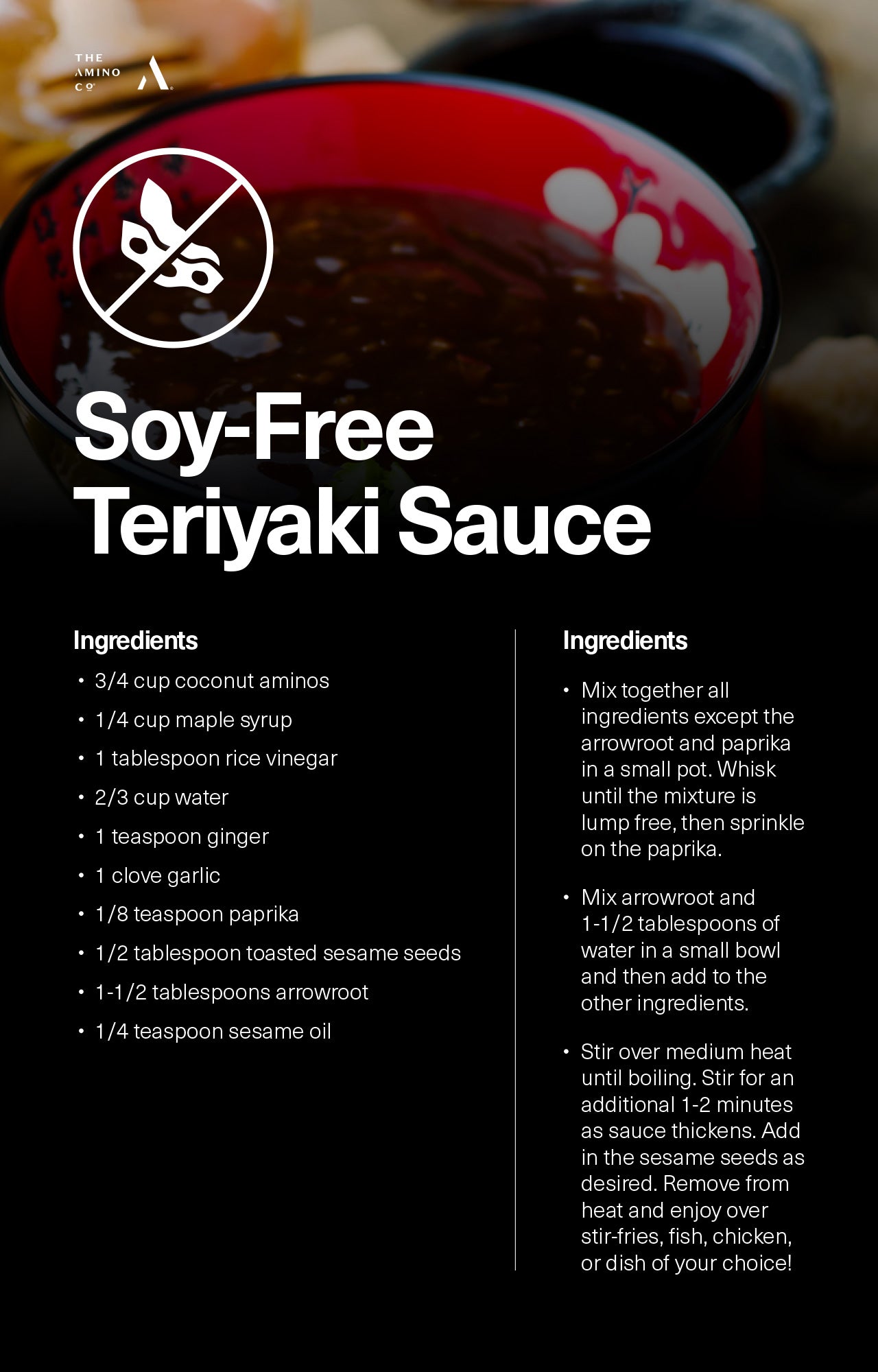 Soy-free Teriyaki Sauce