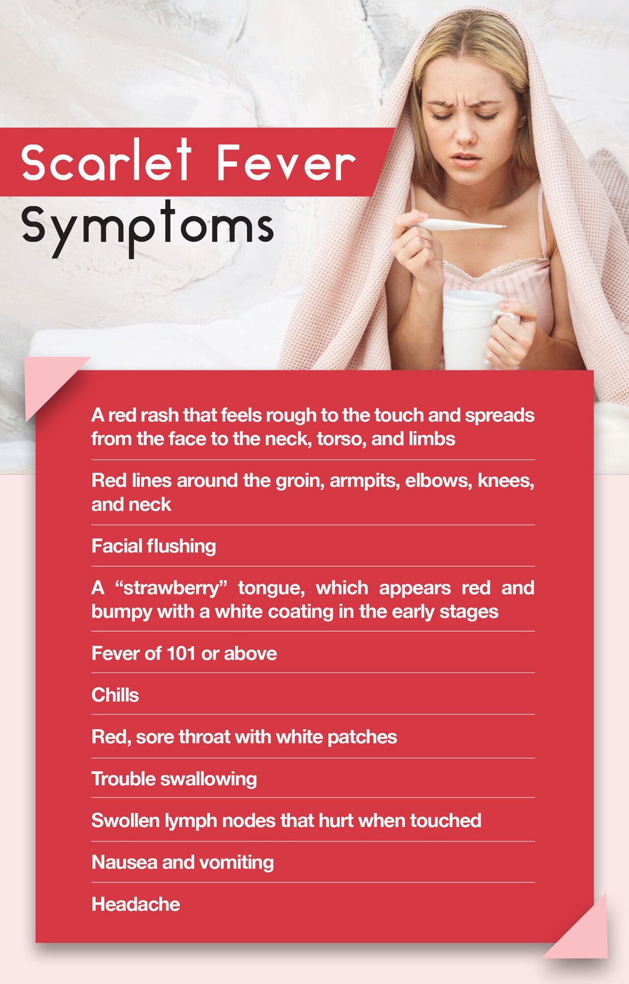 symptoms of scarlet fever
