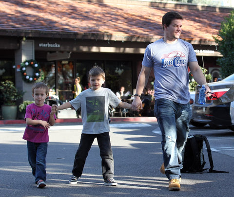 Mark with kids