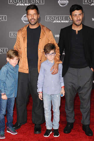 Ricky Martin and his family