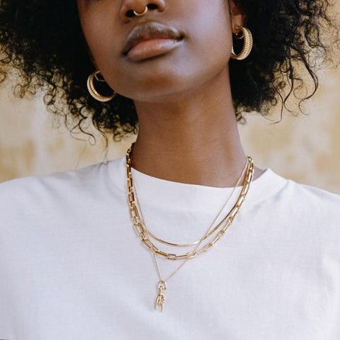 Crew Neck T-Shirt Accessories Jewellery Necklace