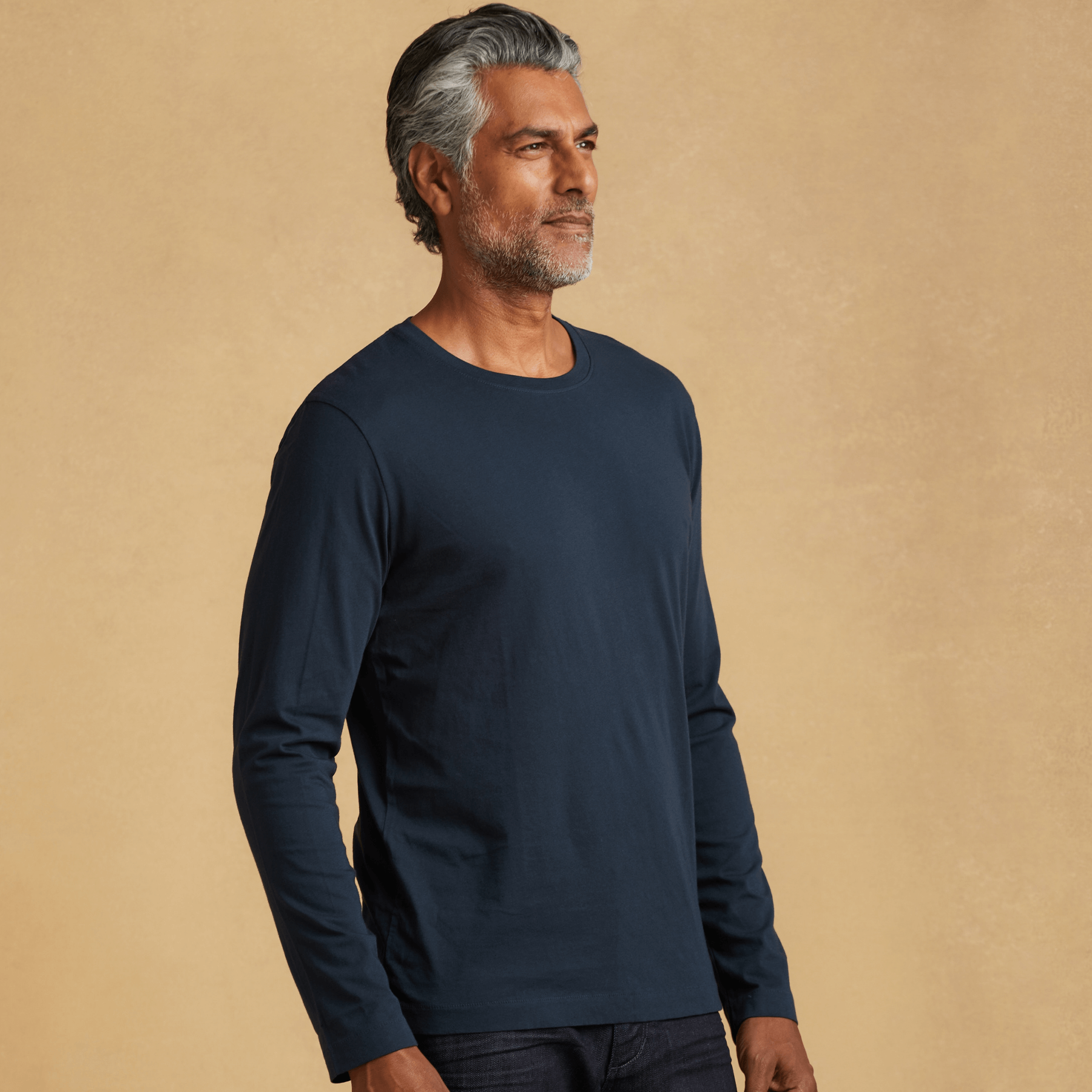 Mens long sleeve crew neck Classic T-Shirt – The Classic T-Shirt Company