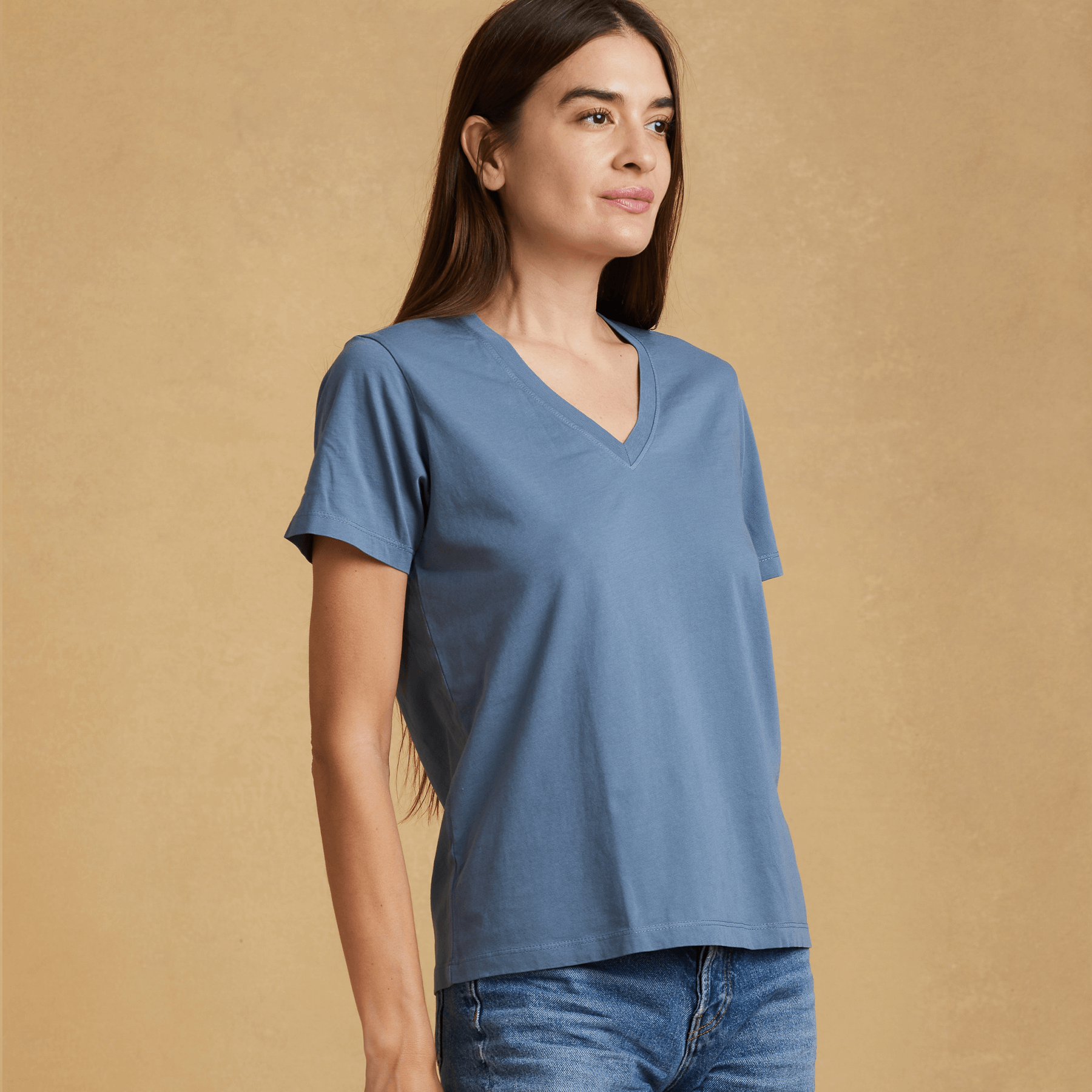 Womens short sleeve V-neck Classic T-Shirt – The Classic T-Shirt Company