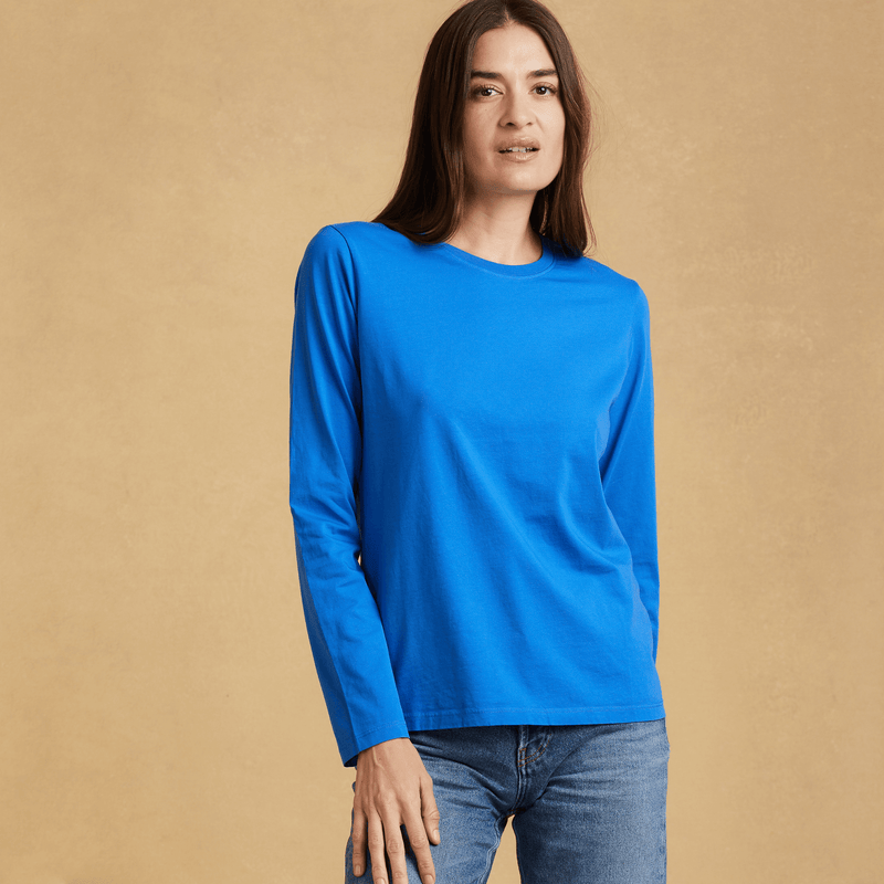 Womens long sleeve crew neck Classic T-Shirt – The Classic T-Shirt Company