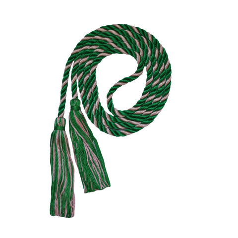 kelly green and pink honor cord from senior class graduation products