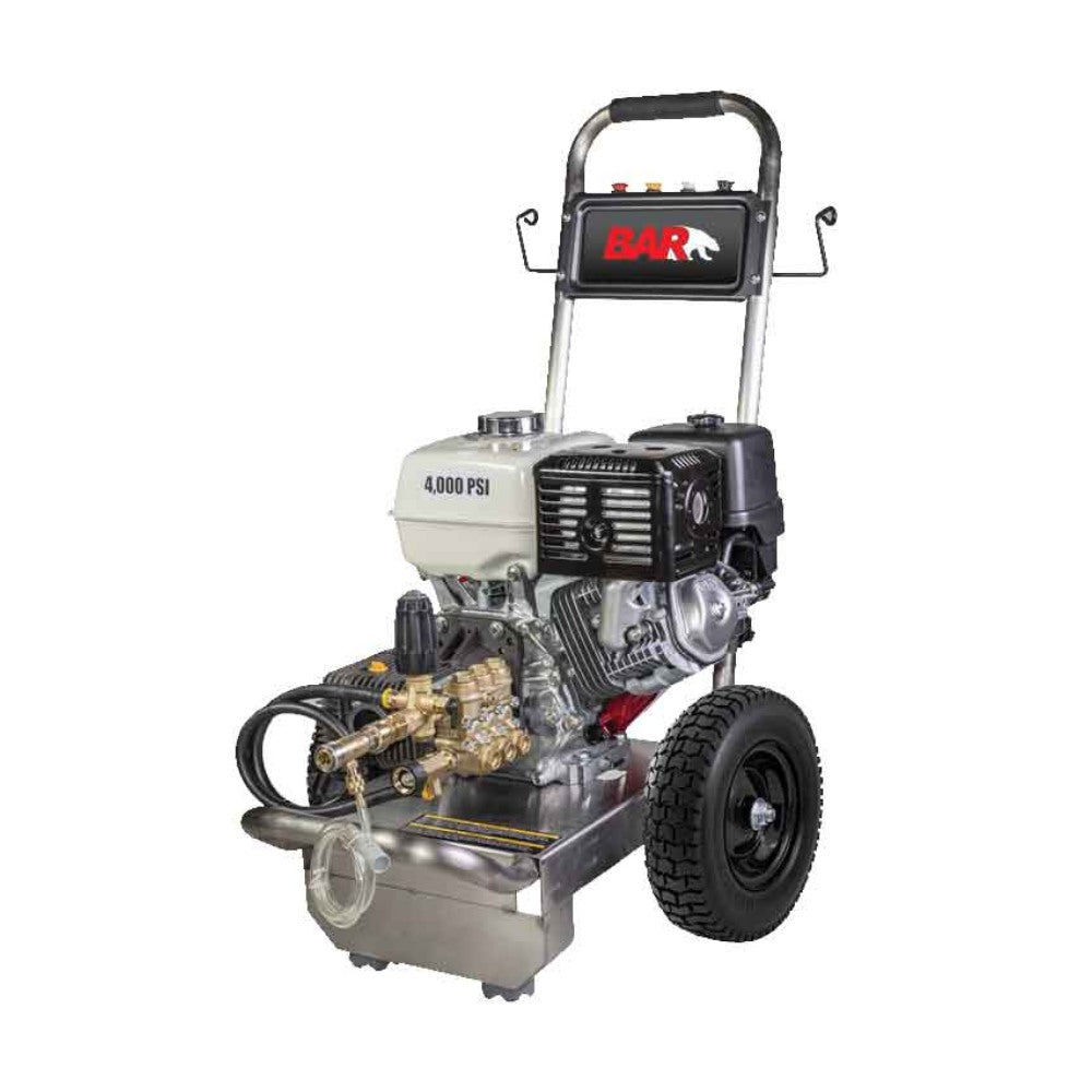 Bar 120 BAR4013C-HS 4000psi 13.0HP Honda GX390 Petrol Stainless Steel Frame Cold WaterHigh Pressure Washer Cleaner