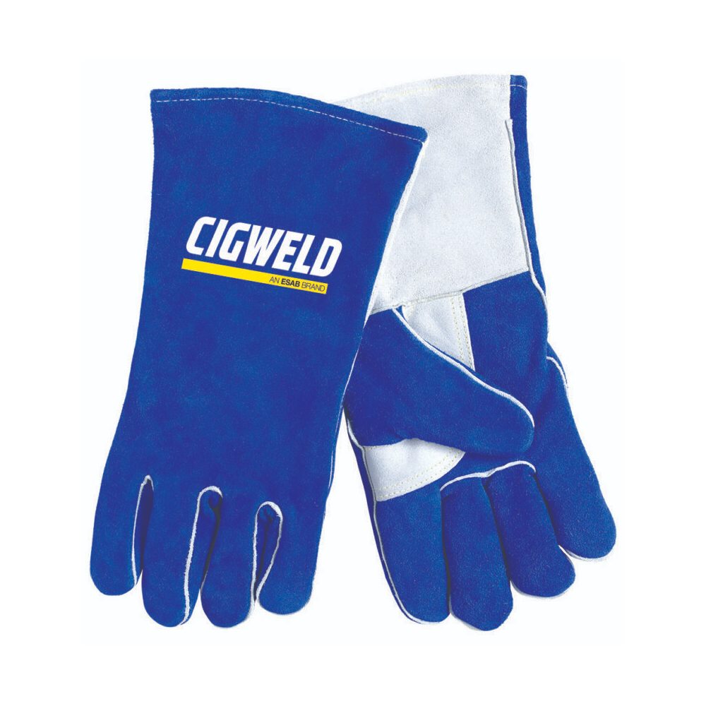 Cigweld 646755 Large Blue Weldskill Heavy Duty Welding Gloves