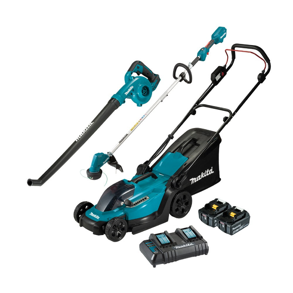 Makita DLX3188CM 3 Piece 18V 4.0Ah LXT Cordless Power Garden Combo Kit