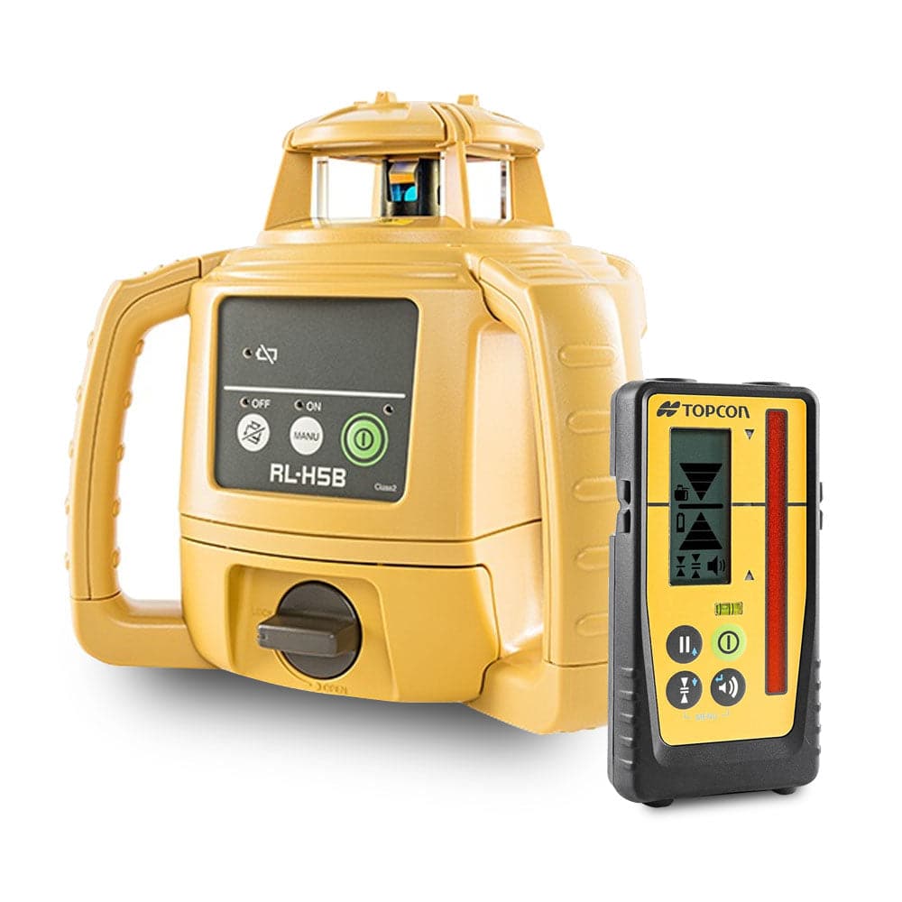 Topcon 1021200-34 RL-H5B Red Beam Self-Levelling Construction Rotary Laser Level with LS-100D Laser Receiver